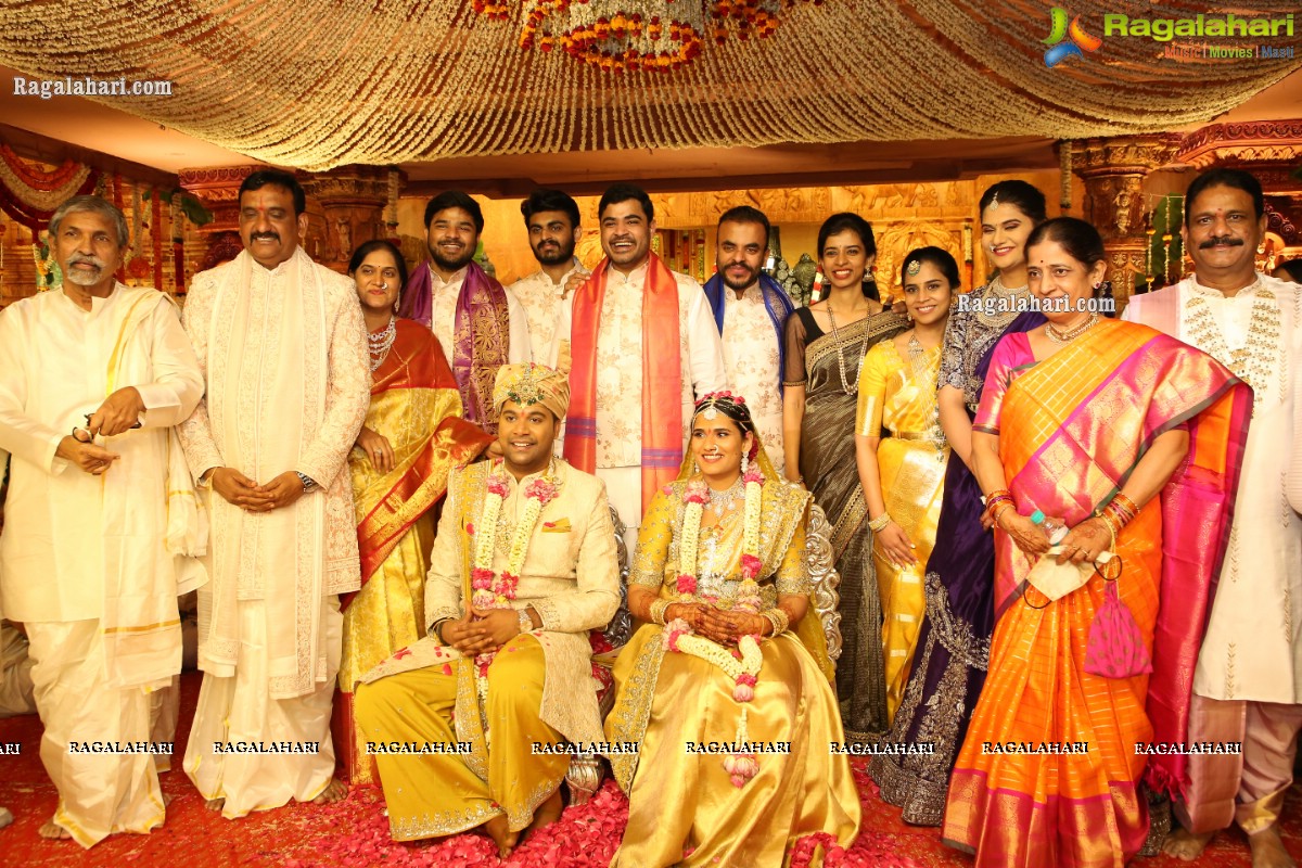 Sri Kondala Sudhakar Reddy's Son Nipun's Wedding With Telangana Whip Sri T Bhanu Prasad Rao Daughter Shriya