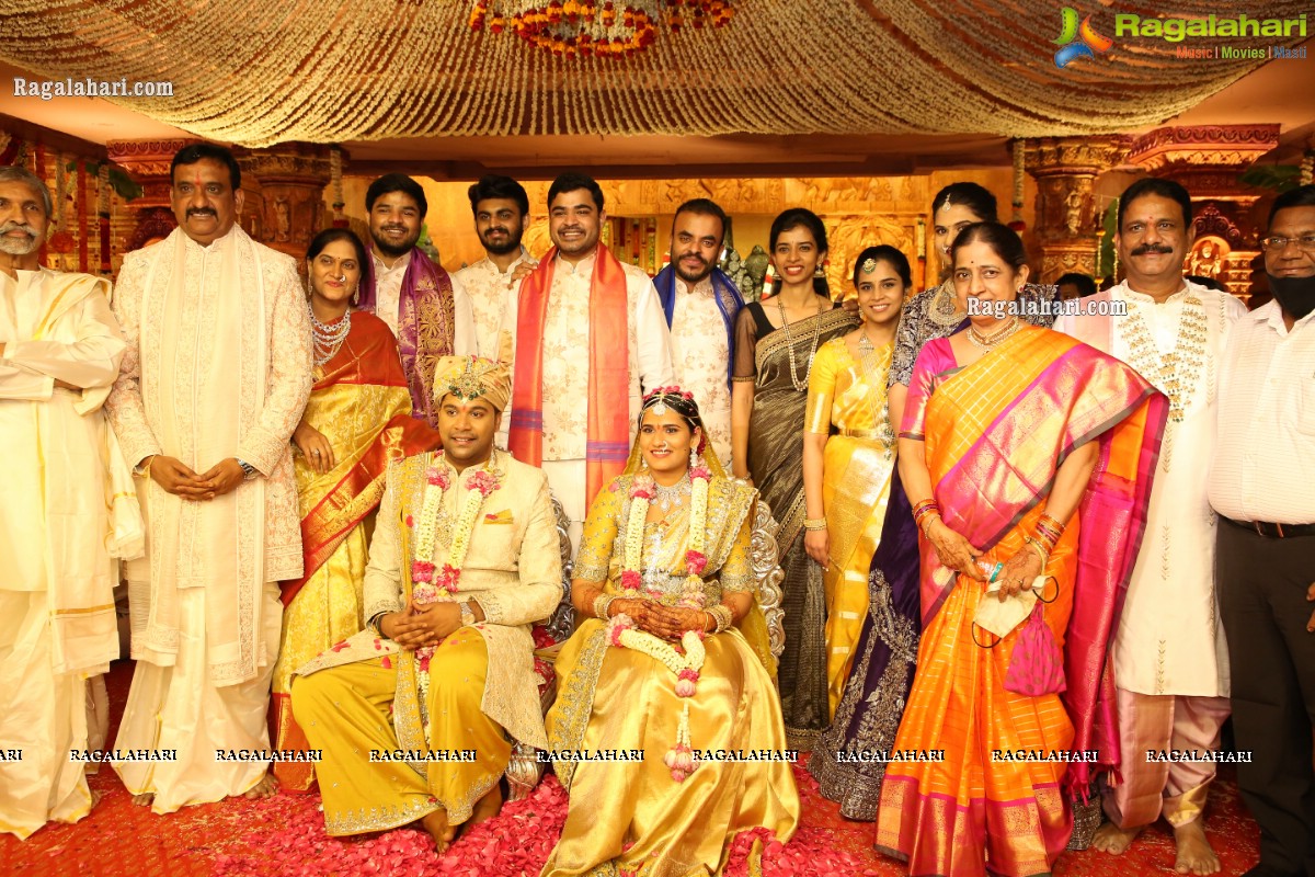 Sri Kondala Sudhakar Reddy's Son Nipun's Wedding With Telangana Whip Sri T Bhanu Prasad Rao Daughter Shriya