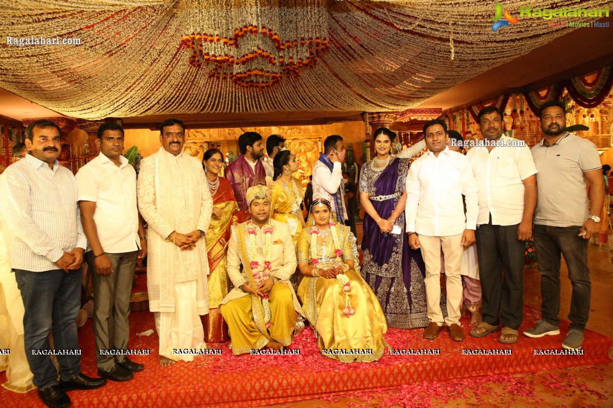 Sri Kondala Sudhakar Reddy's Son Nipun's Wedding With Telangana Whip Sri T Bhanu Prasad Rao Daughter Shriya