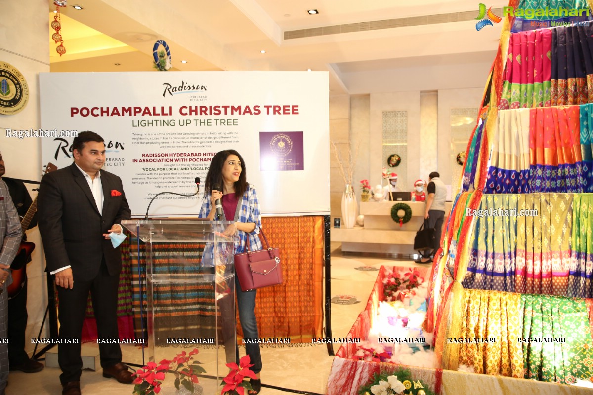 Radisson Pochampalli Christmas Tree - Lighting the Lamp