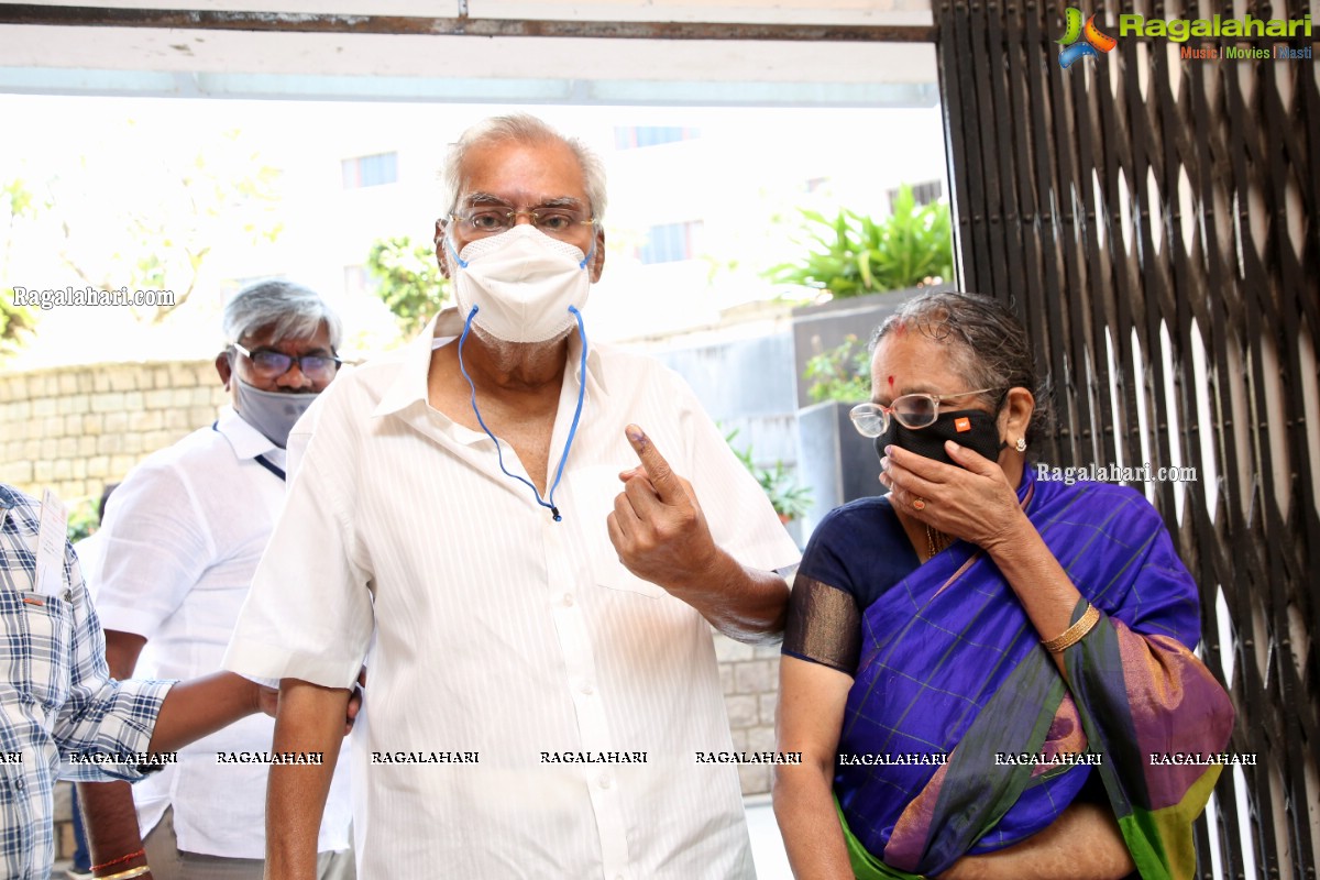 Vijay Deverakonda And Other Tollywood Celebs Cast Vote at FNCC, Hyderabad