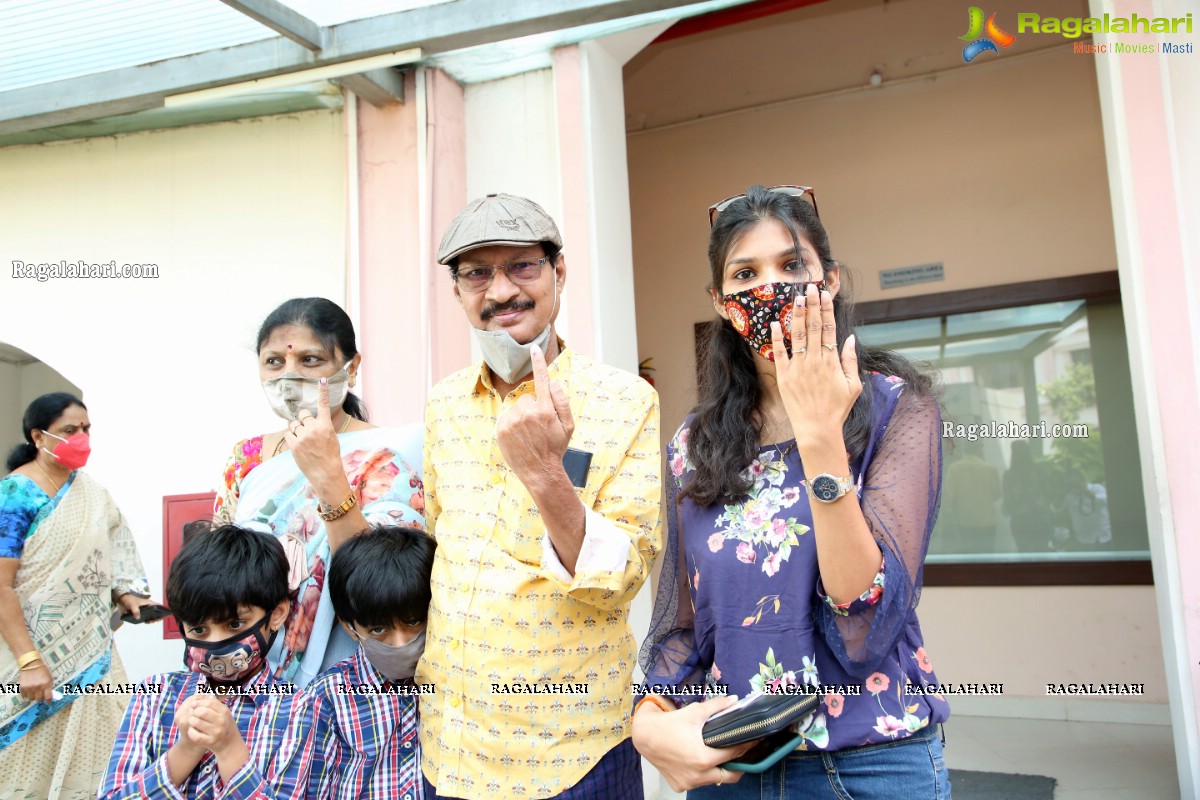 Vijay Deverakonda And Other Tollywood Celebs Cast Vote at FNCC, Hyderabad