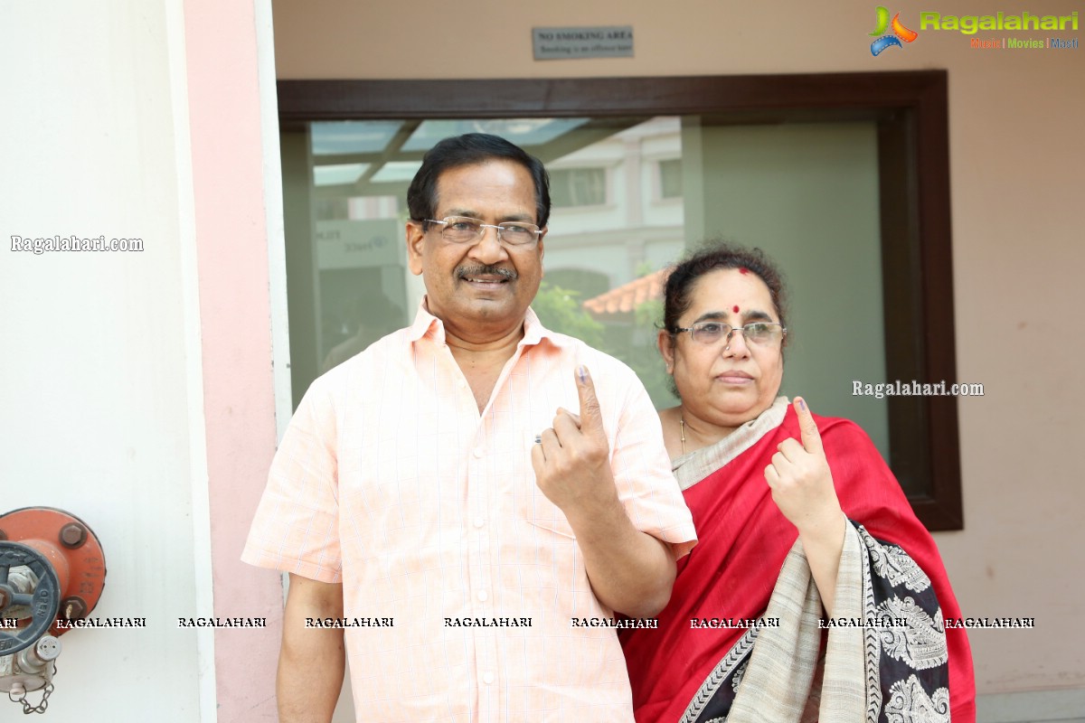 Vijay Deverakonda And Other Tollywood Celebs Cast Vote at FNCC, Hyderabad