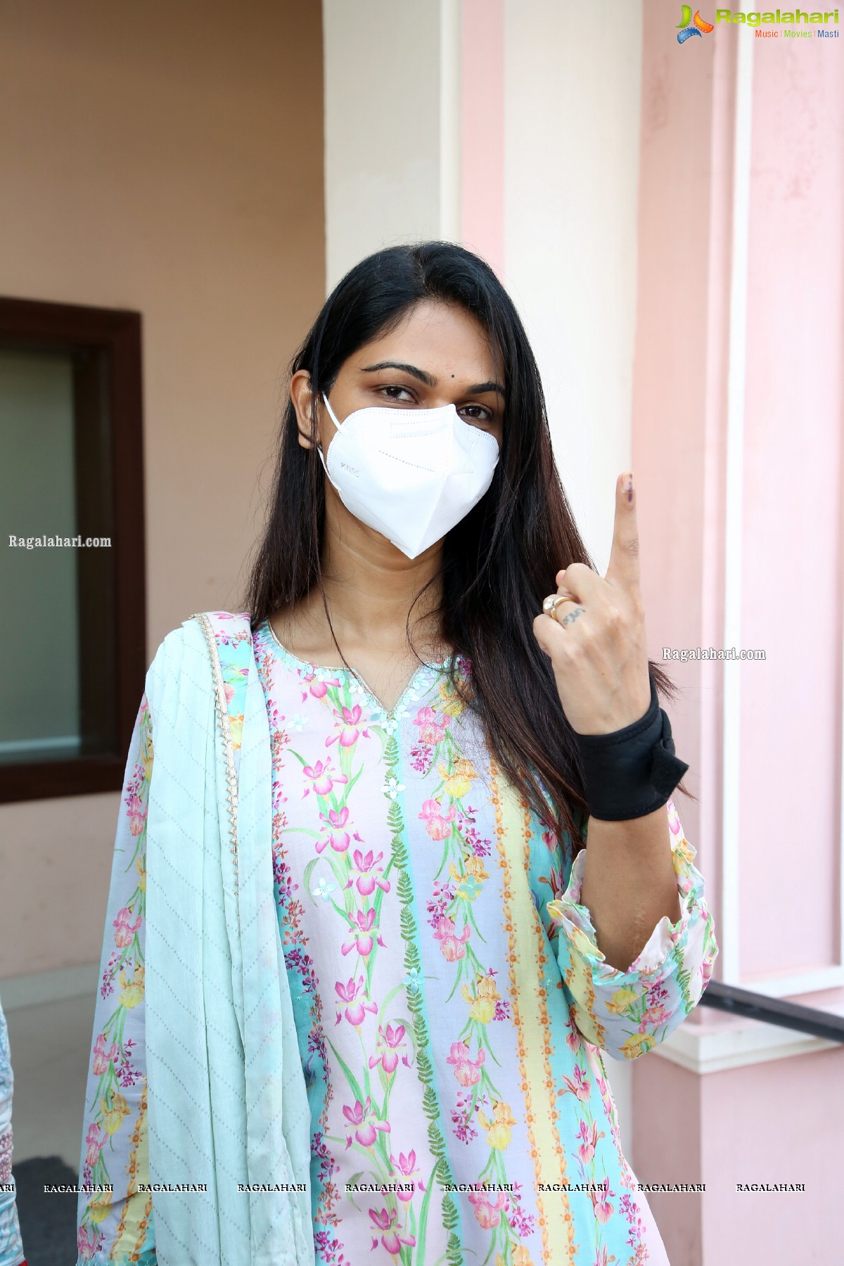 Vijay Deverakonda And Other Tollywood Celebs Cast Vote at FNCC, Hyderabad