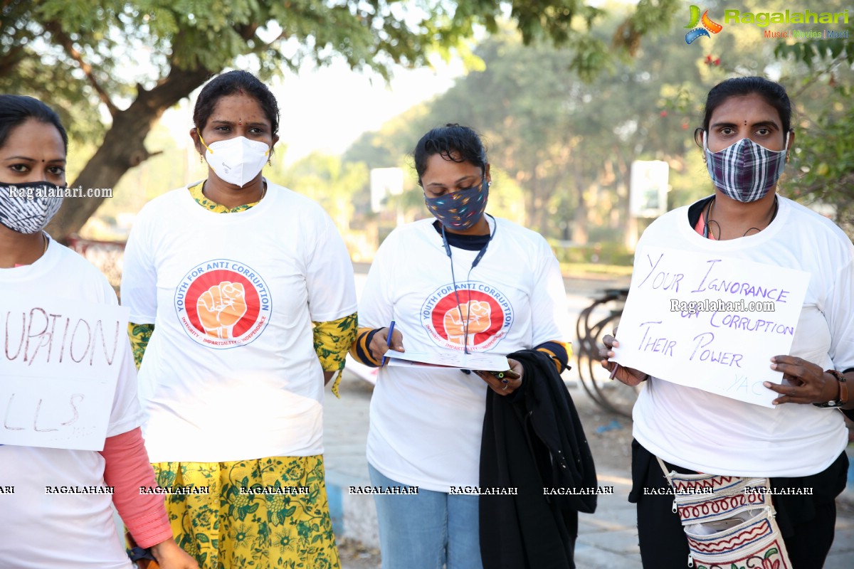 Anti Corruption Day Walk by YAC, Hyderabad