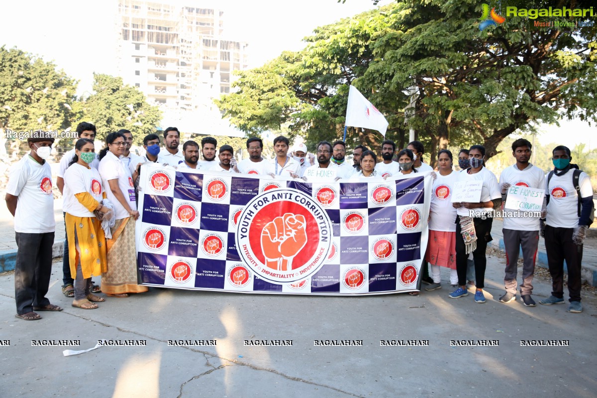 Anti Corruption Day Walk by YAC, Hyderabad