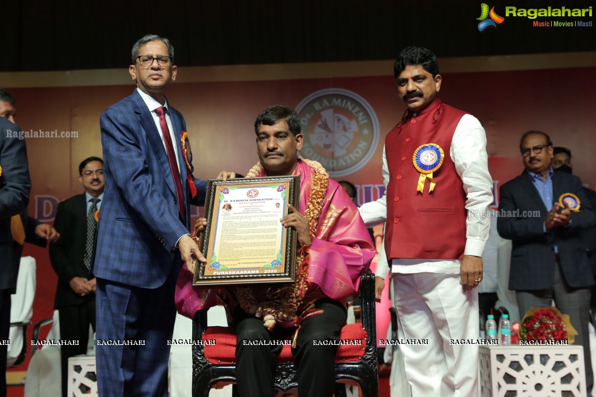 Dr Ramineni Foundation Conducts 'Puraskaarams 2020 & 2021' at Anvaya Conventions In Hyderabad