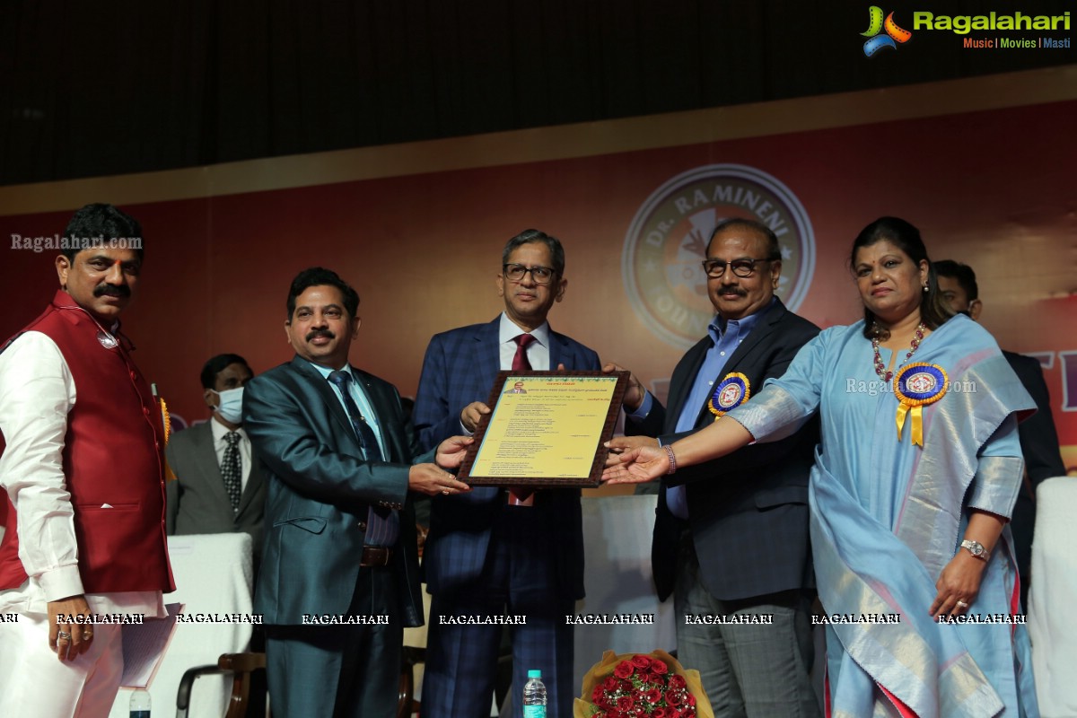 Dr Ramineni Foundation Conducts 'Puraskaarams 2020 & 2021' at Anvaya Conventions In Hyderabad