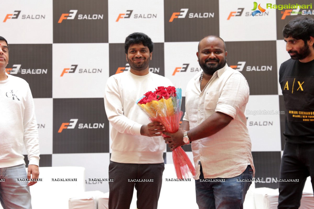 F3 Salon Launch in The Presence of Dil Raju, Anil Ravipudi, Gopichand Malineni