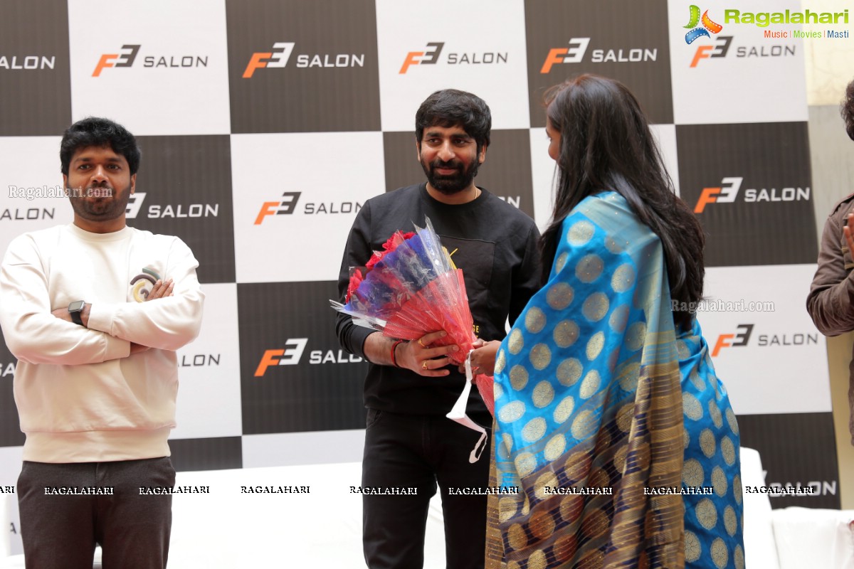 F3 Salon Launch in The Presence of Dil Raju, Anil Ravipudi, Gopichand Malineni