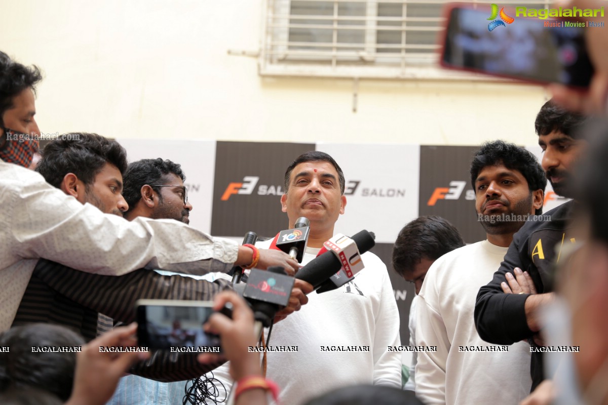 F3 Salon Launch in The Presence of Dil Raju, Anil Ravipudi, Gopichand Malineni