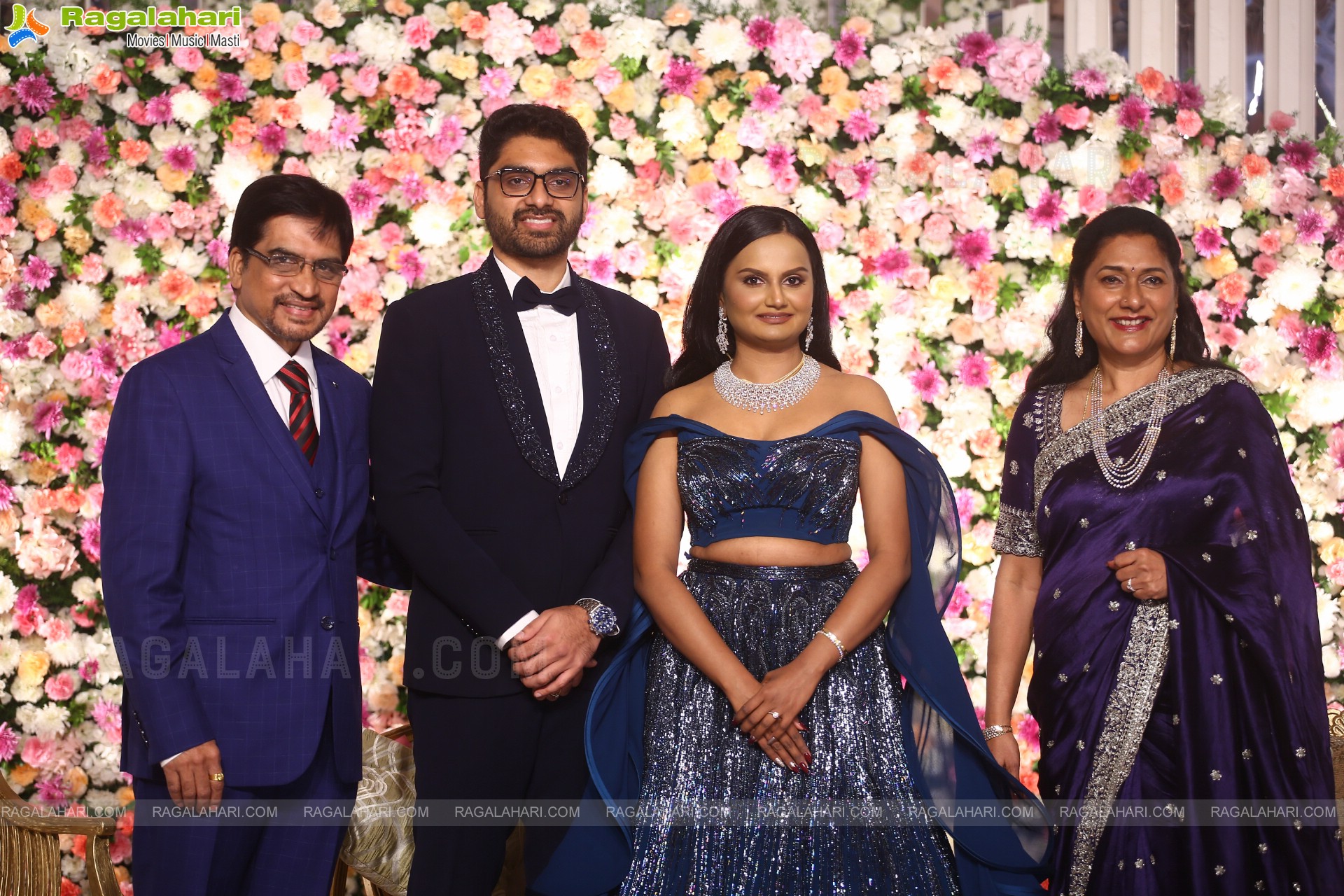 Celebrities at Director Gunasekhar's Daughter Neelima Guna & Ravi Prakhya Wedding Reception