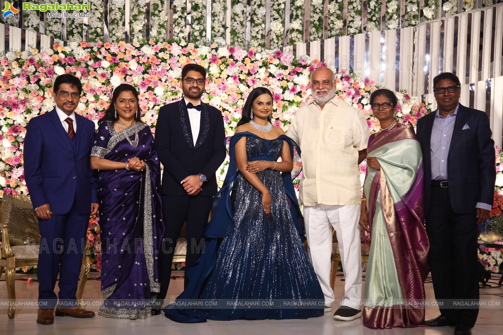 Celebrities at Director Gunasekhar's Daughter Neelima Guna & Ravi Prakhya Wedding Reception