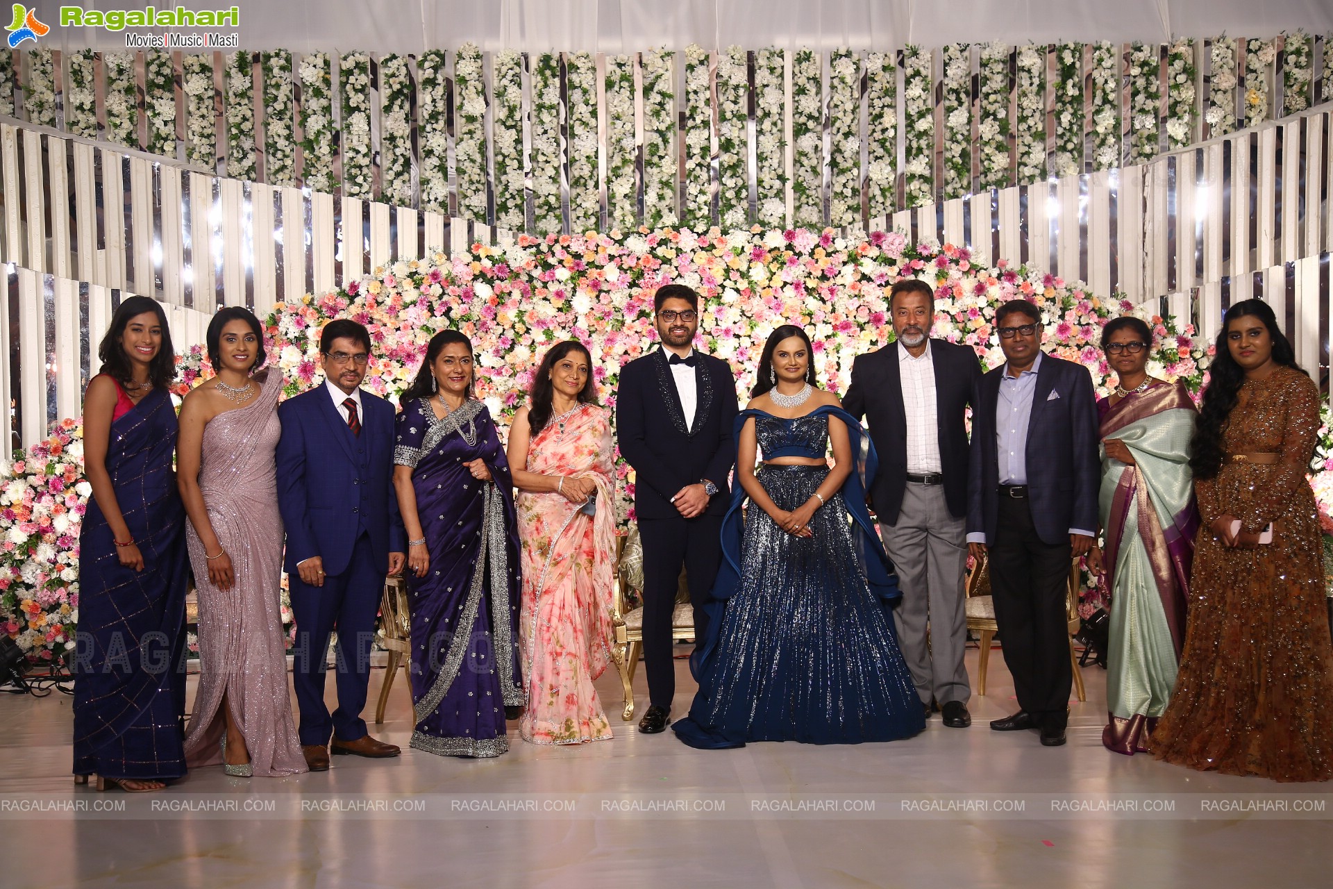 Celebrities at Director Gunasekhar's Daughter Neelima Guna & Ravi Prakhya Wedding Reception
