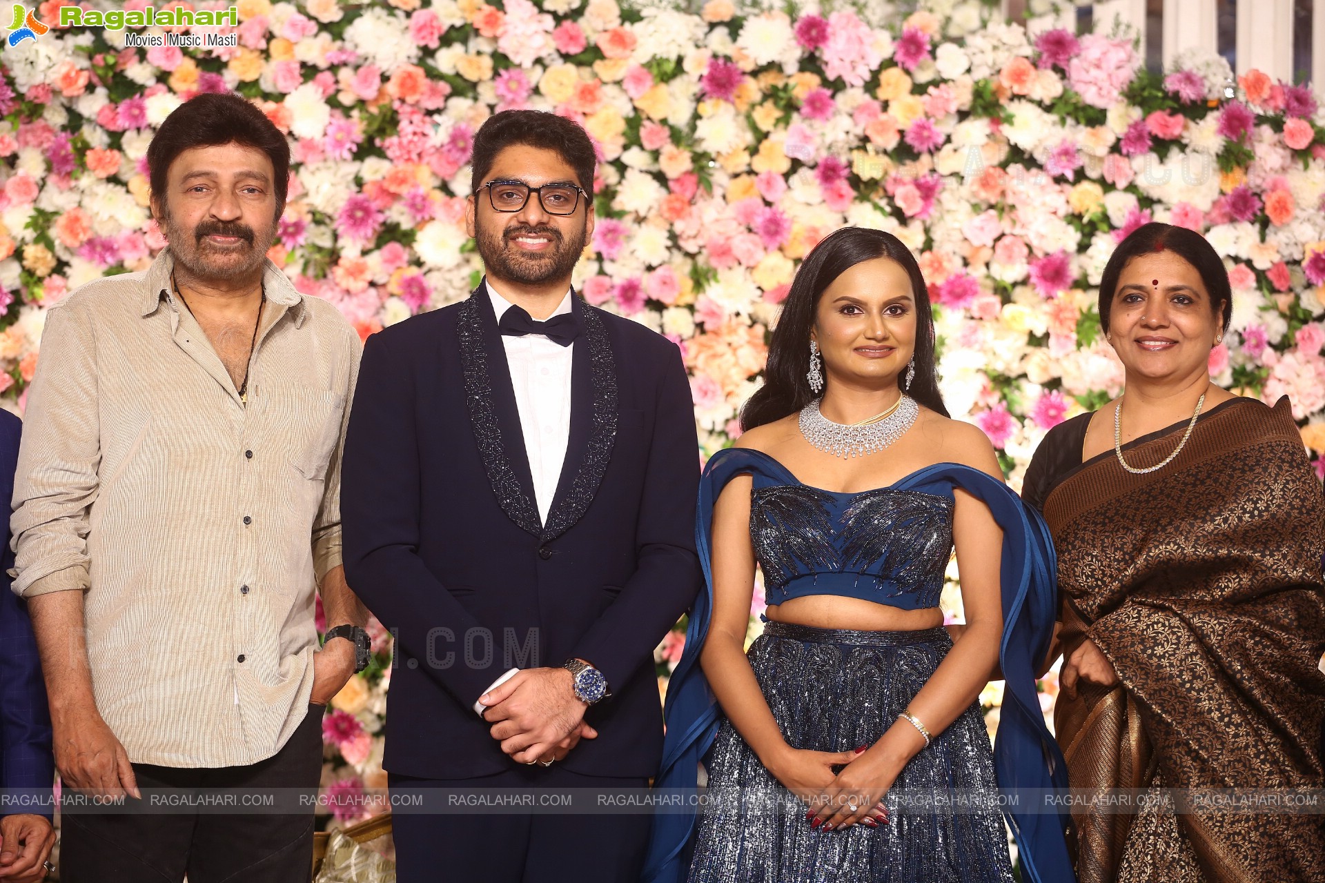 Celebrities at Director Gunasekhar's Daughter Neelima Guna & Ravi Prakhya Wedding Reception