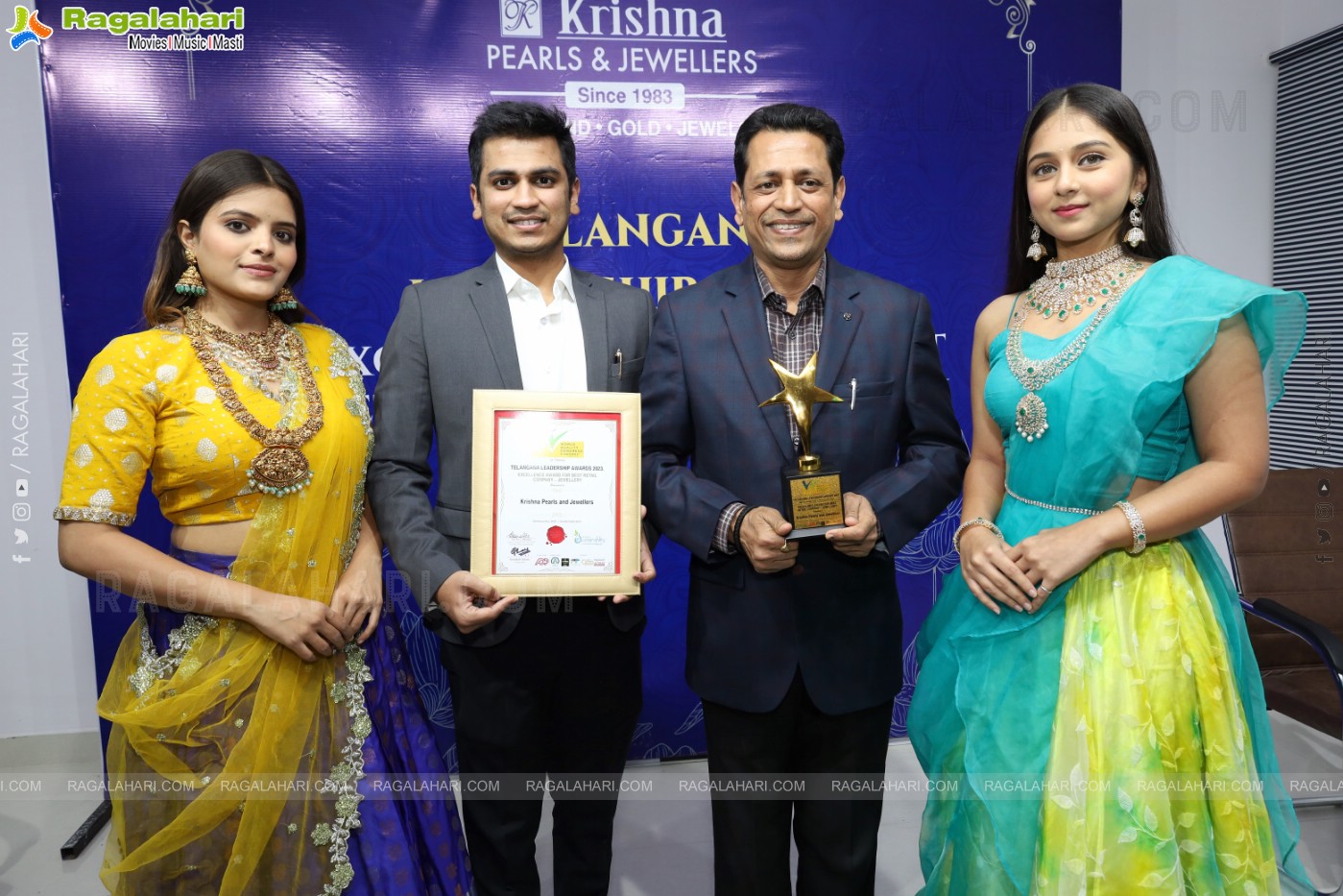 Krishna Pearls & Jewellers Awarded Telengana Leadership Award