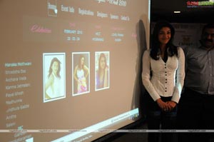 Kajal launches Hyderabad Designer Week 2010 Website