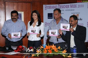 Kajal launches Hyderabad Designer Week 2010 Website