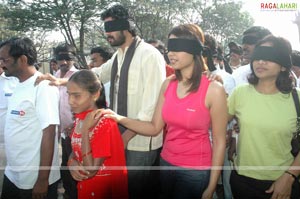 Rana & Richa With Blind People