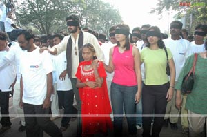 Rana & Richa With Blind People