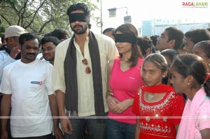 Rana & Richa With Blind People
