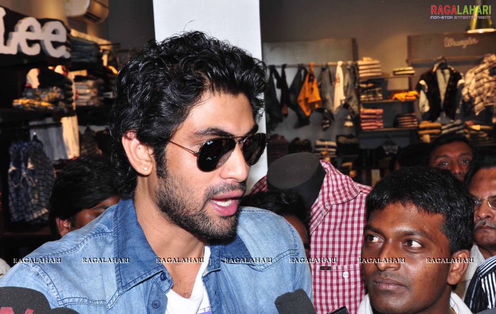 Rana launches Lee & Wrangler, Secunderabad