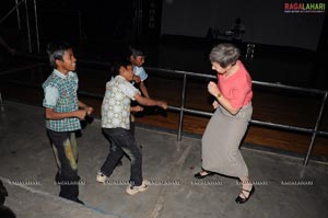 U.S Hip-Hop Group Performs For School Children