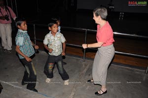 U.S Hip-Hop Group Performs For School Children