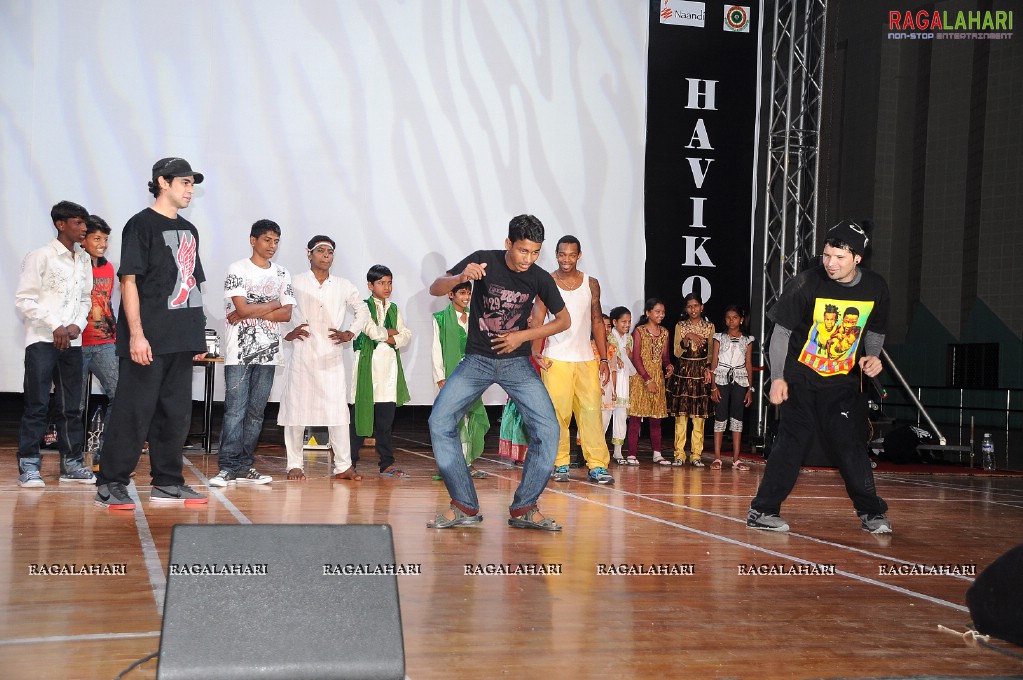 U.S Hip-Hop Group Performs For School Children