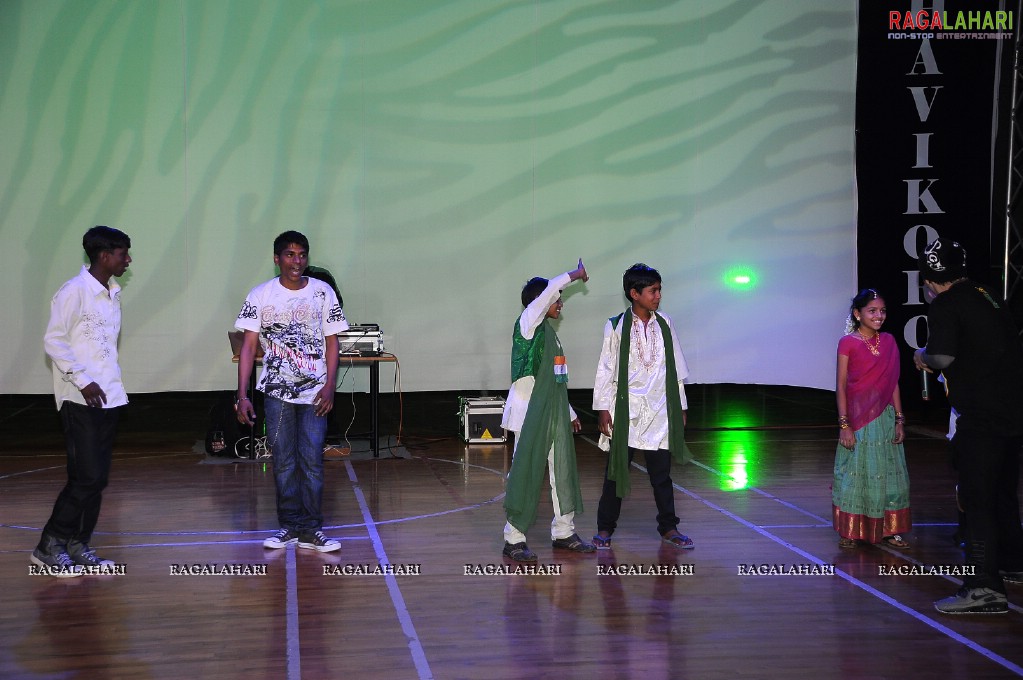 U.S Hip-Hop Group Performs For School Children