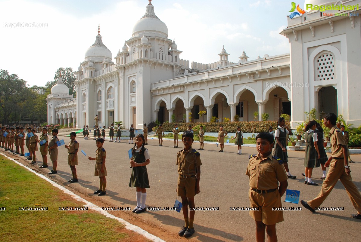 Abdul Kalam visits Hyderabad Public School, Begumpet