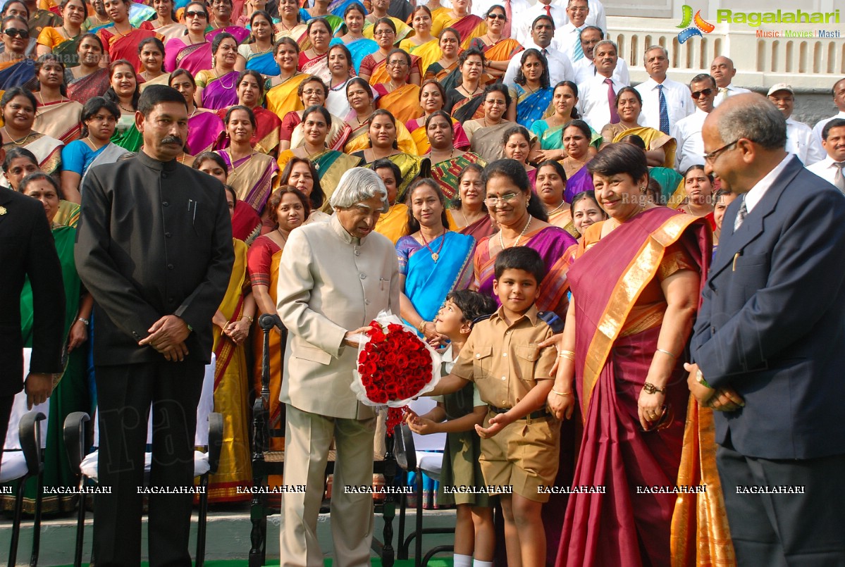 Abdul Kalam visits Hyderabad Public School, Begumpet