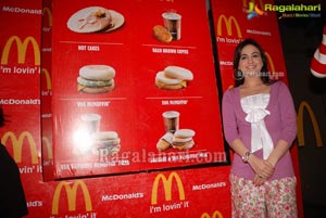 Aksha Launches Mc Donald's Breakfast Menu