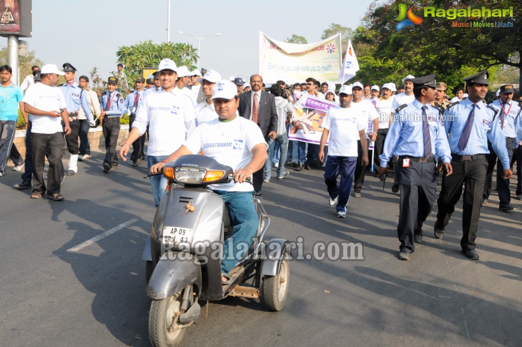 Cancer Awareness Walk by Nandamuri Basavatarakam Cancer Hospital 