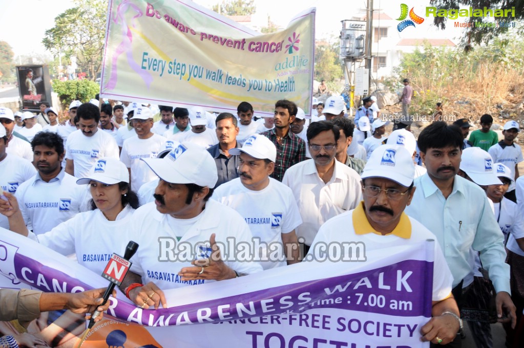 Cancer Awareness Walk by Nandamuri Basavatarakam Cancer Hospital 