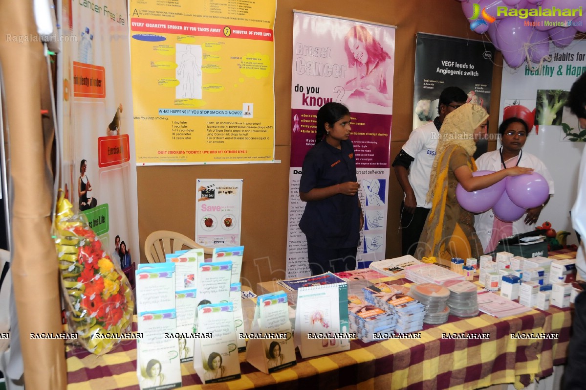 Cancer Awareness Stalls Launch by Nandamuri Basavatarakam Cancer Hospital 