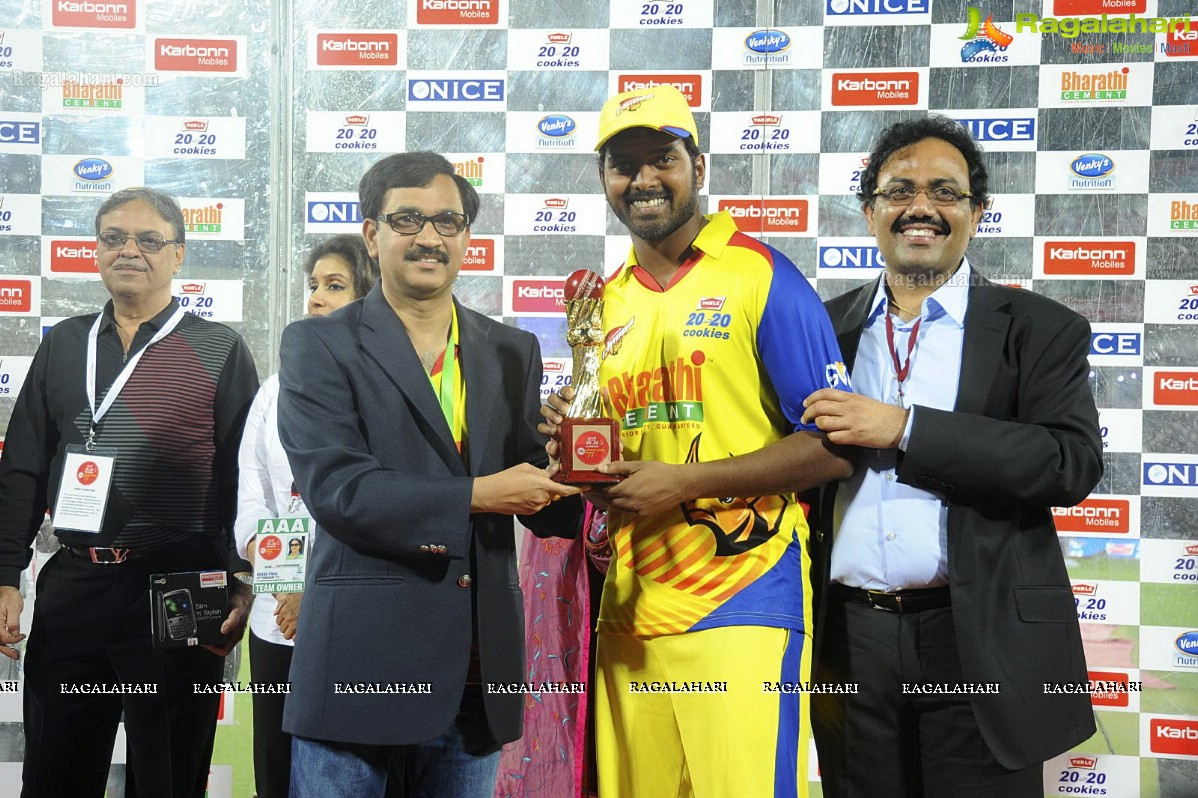 Celebrity Cricket League 2012 - Chennai Rhinos Celebrations