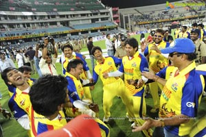 Chennai Rhinos won on Karnataka Bulldozers in Finals