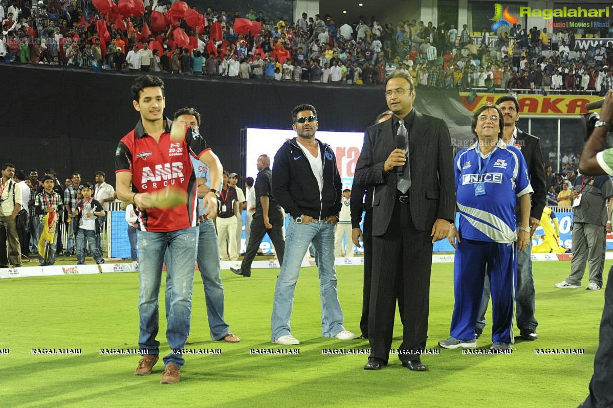 Celebrity Cricket League 2012 - Chennai Rhinos Celebrations