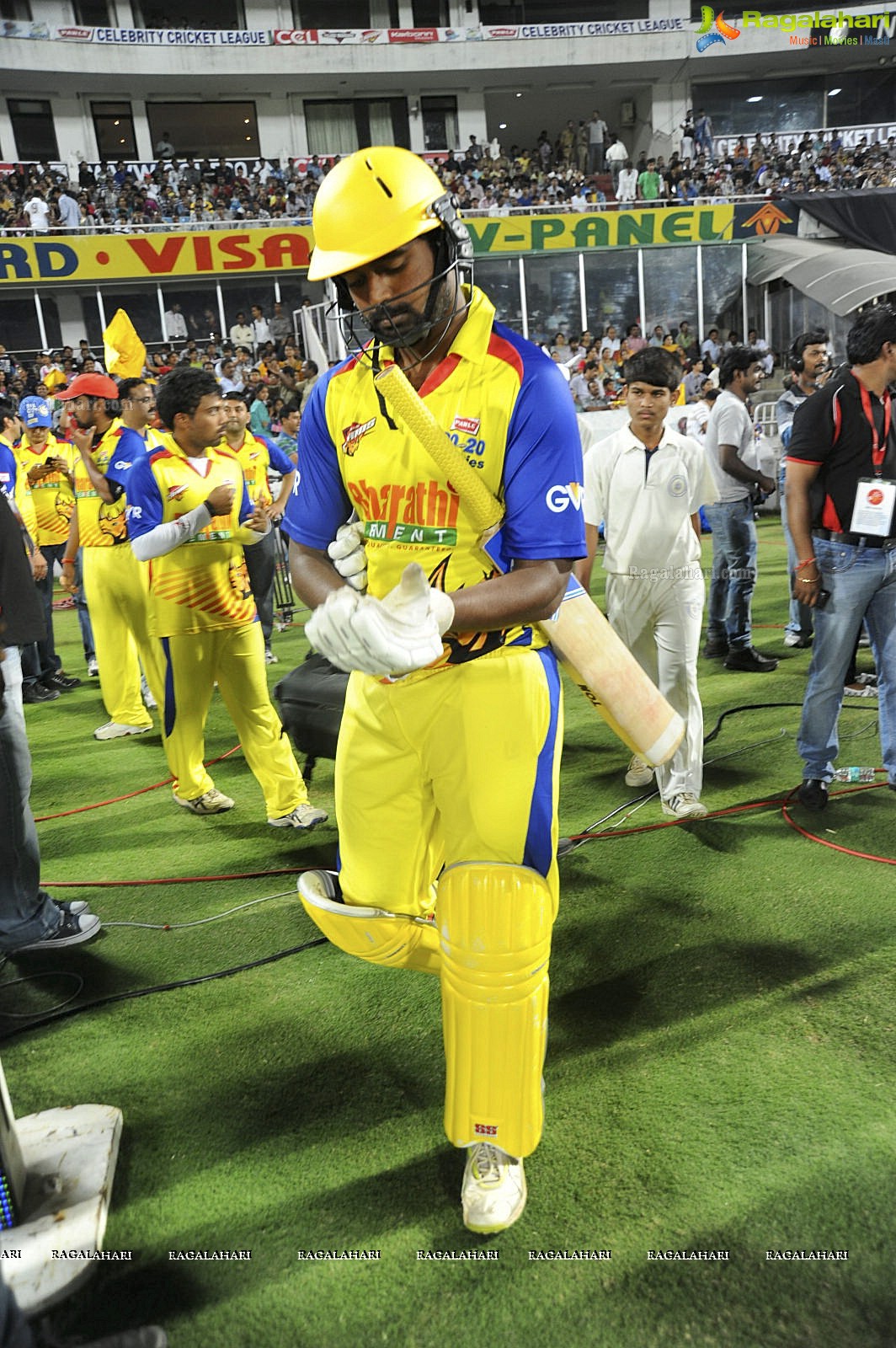 Celebrity Cricket League 2012 - Chennai Rhinos Celebrations