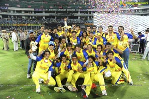 Chennai Rhinos won on Karnataka Bulldozers in Finals