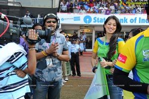 Kerala Strikers-Bengal Tigers Celebrity Cricket League Match at Visakhapatnam