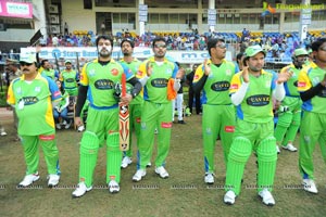 Kerala Strikers-Bengal Tigers Celebrity Cricket League Match at Visakhapatnam