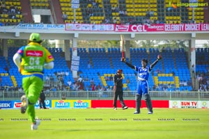 Kerala Strikers-Karnataka Bulldozers Celebrity Cricket League Match at Visakhapatnam