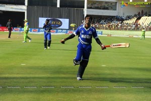 Kerala Strikers-Karnataka Bulldozers Celebrity Cricket League Match at Visakhapatnam