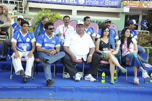 Kerala Strikers-Karnataka Bulldozers Celebrity Cricket League Match at Visakhapatnam