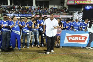 Kerala Strikers-Karnataka Bulldozers Celebrity Cricket League Match at Visakhapatnam