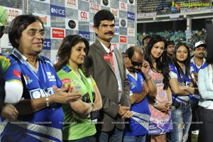 Kerala Strikers-Karnataka Bulldozers Celebrity Cricket League Match at Visakhapatnam