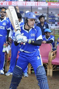 Kerala Strikers-Karnataka Bulldozers Celebrity Cricket League Match at Visakhapatnam