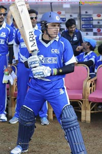 Kerala Strikers-Karnataka Bulldozers Celebrity Cricket League Match at Visakhapatnam